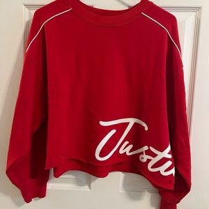Girls Justice Cropped Sweatshirt